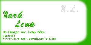 mark lemp business card